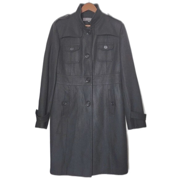 Kenneth Cole Reaction, Women's Wool-Blend, Button-Front Coat. Size 14 - Picture 2 of 9